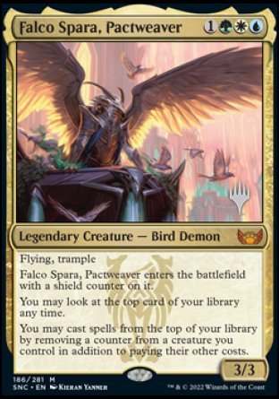 Falco Spara, Pactweaver (Promo Pack) [Streets of New Capenna Promos] | Sanctuary Gaming