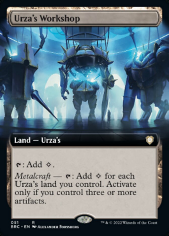 Urza's Workshop (Extended Art) [The Brothers' War Commander] | Sanctuary Gaming