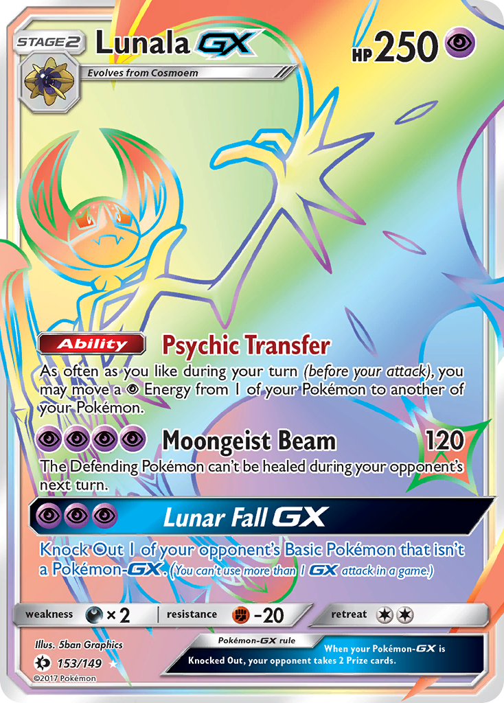 Lunala GX (153/149) [Sun & Moon: Base Set] | Sanctuary Gaming