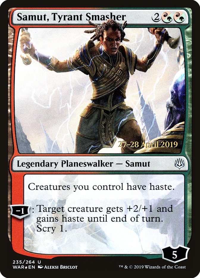 Samut, Tyrant Smasher  [War of the Spark Prerelease Promos] | Sanctuary Gaming