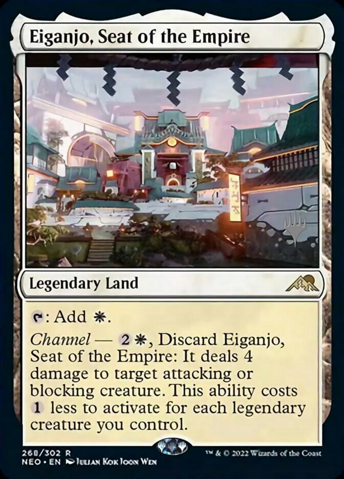 Eiganjo, Seat of the Empire (Promo Pack) [Kamigawa: Neon Dynasty Promos] | Sanctuary Gaming