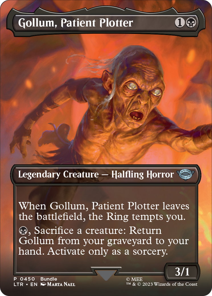 Gollum, Patient Plotter (Borderless Alternate Art) [The Lord of the Rings: Tales of Middle-Earth] | Sanctuary Gaming