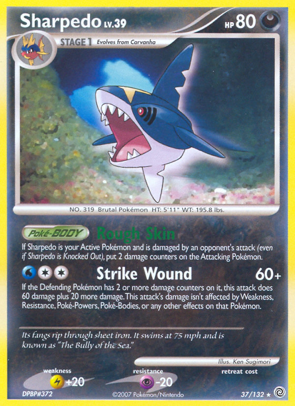 Sharpedo (37/132) [Diamond & Pearl: Secret Wonders] | Sanctuary Gaming