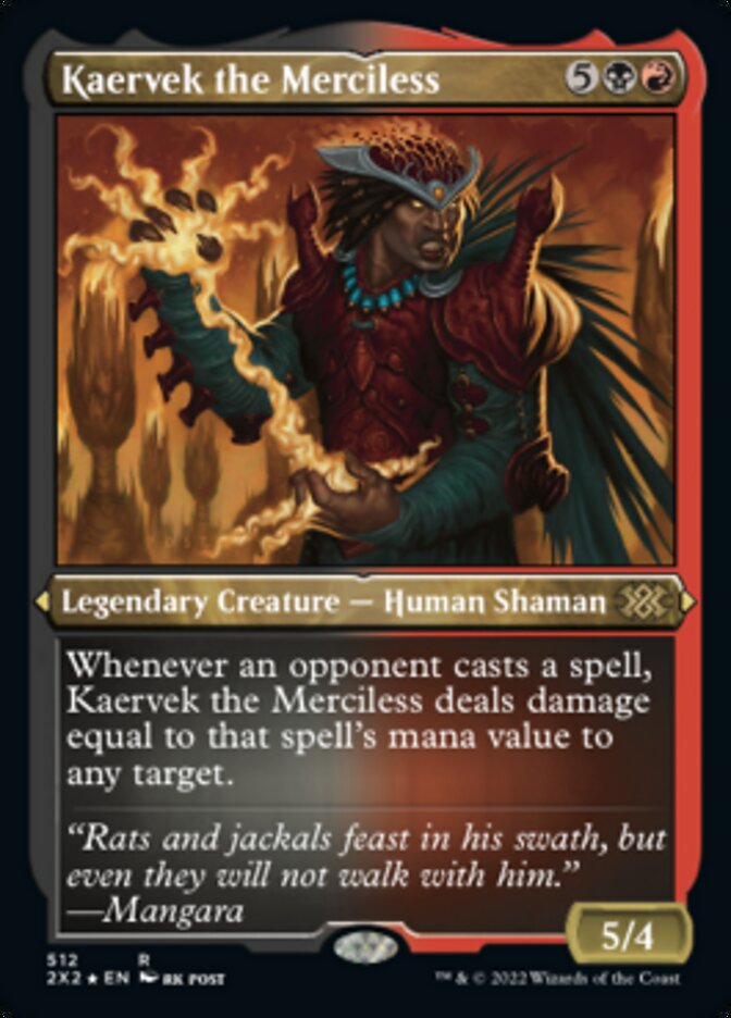 Kaervek the Merciless (Foil Etched) [Double Masters 2022] | Sanctuary Gaming