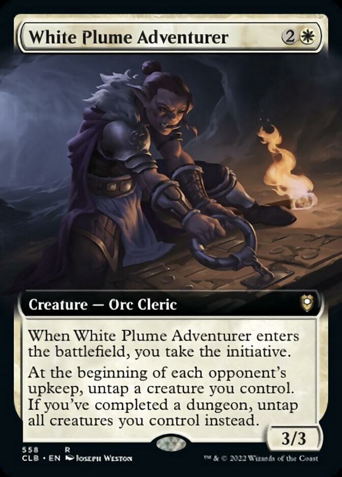 White Plume Adventurer (Extended Art) [Commander Legends: Battle for Baldur's Gate] | Sanctuary Gaming