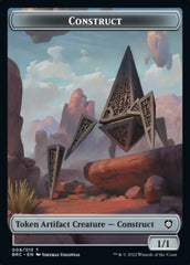 Construct (008) // Phyrexian Myr Double-Sided Token [The Brothers' War Commander Tokens] | Sanctuary Gaming