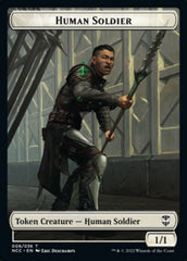 Eldrazi // Human Soldier Double-sided Token [Streets of New Capenna Commander Tokens] | Sanctuary Gaming