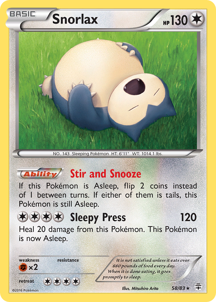 Snorlax (58/83) [XY: Generations] | Sanctuary Gaming