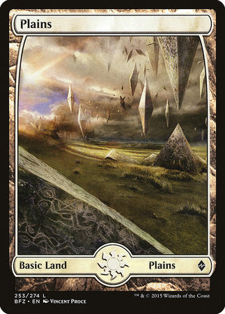 Plains (253) - Full Art [Battle for Zendikar] | Sanctuary Gaming