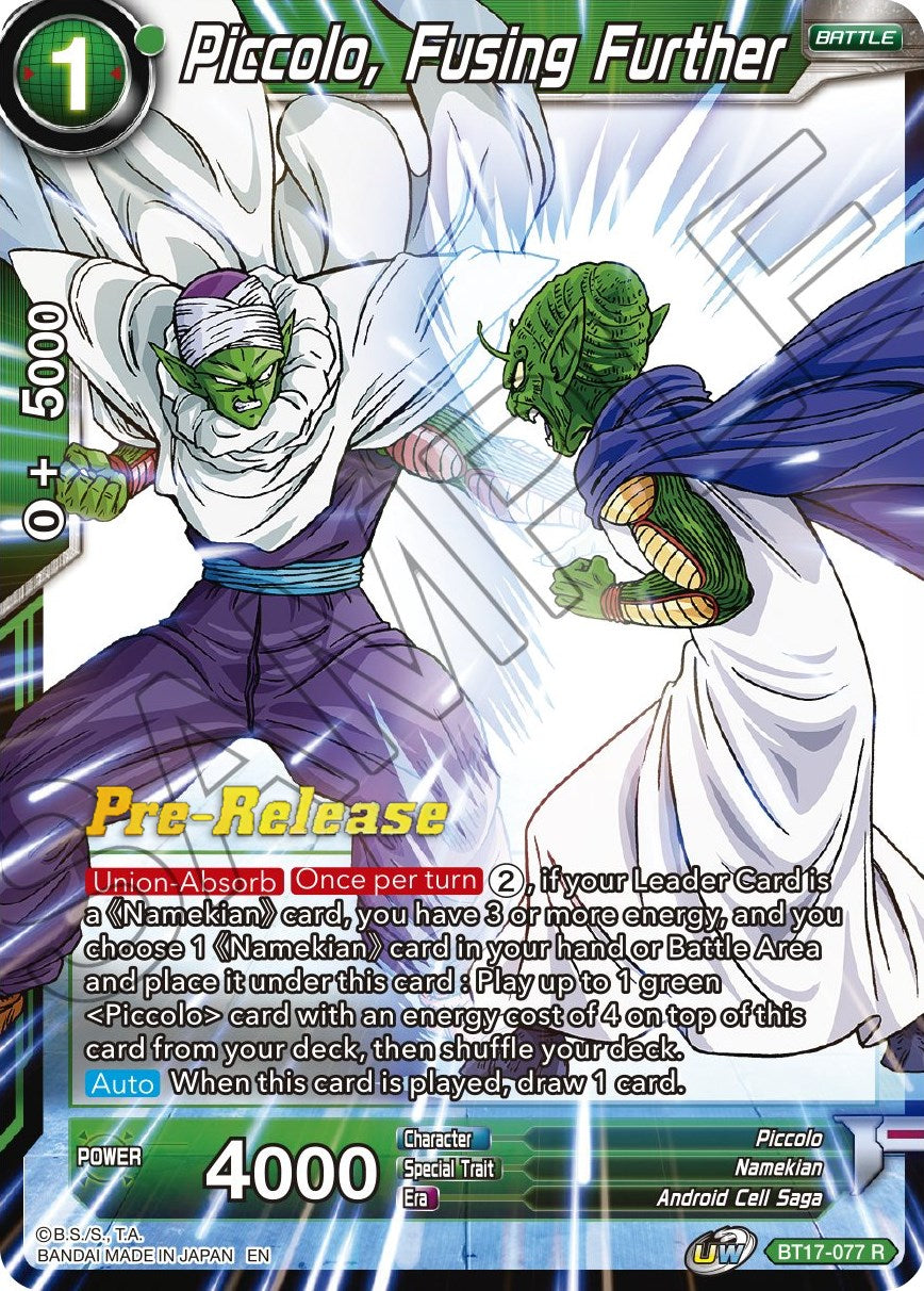 Piccolo, Fusing Further (BT17-077) [Ultimate Squad Prerelease Promos] | Sanctuary Gaming