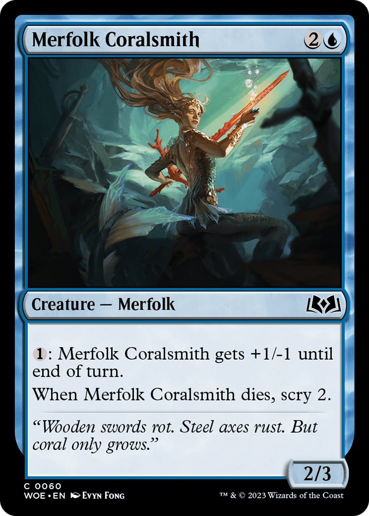 Merfolk Coralsmith [Wilds of Eldraine] | Sanctuary Gaming