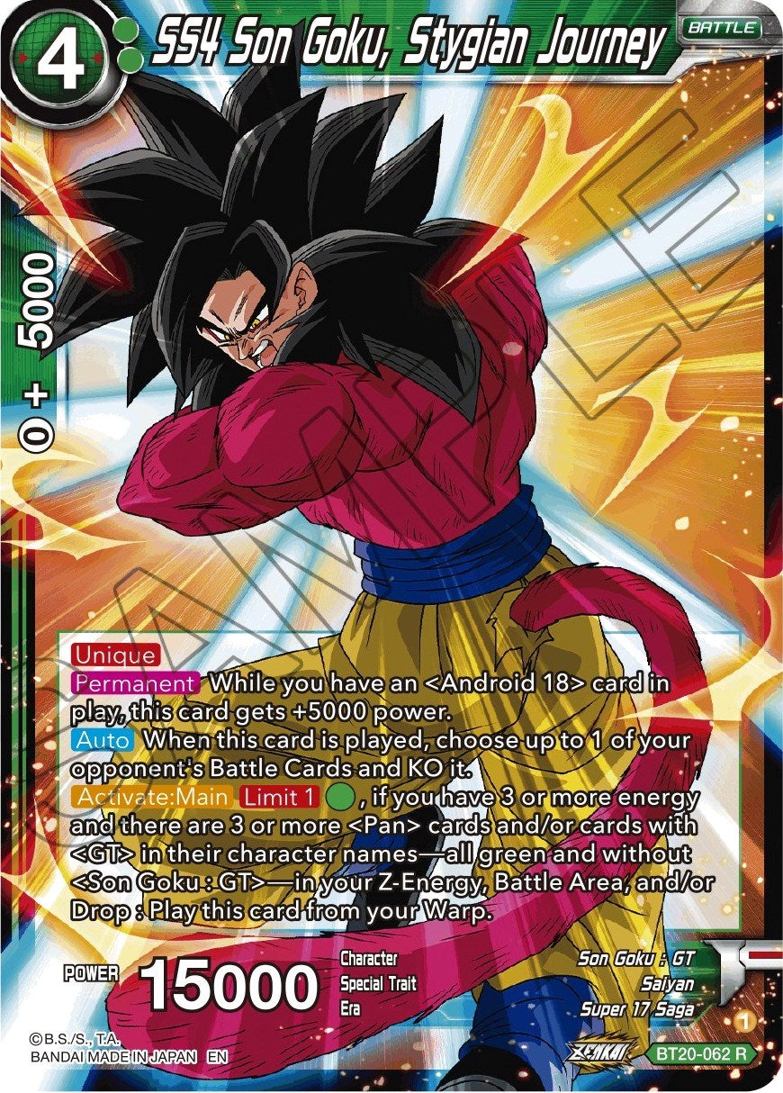 SS4 Son Goku, Stygian Journey (BT20-062) [Power Absorbed] | Sanctuary Gaming