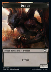 Demon // Copy Double-sided Token [Streets of New Capenna Commander Tokens] | Sanctuary Gaming