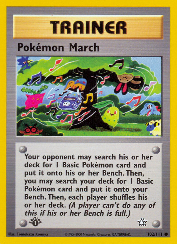 Pokemon March (102/111) [Neo Genesis 1st Edition] | Sanctuary Gaming