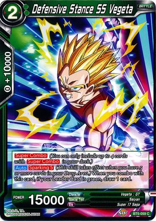 Defensive Stance SS Vegeta (BT5-059) [Miraculous Revival] | Sanctuary Gaming