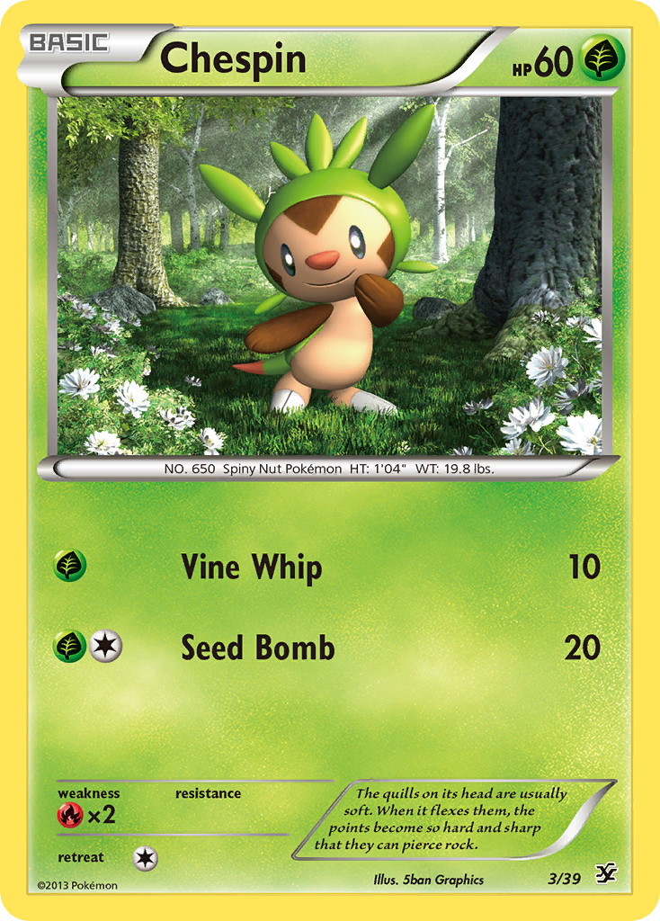 Chespin (3/39) [XY: Kalos Starter Set] | Sanctuary Gaming