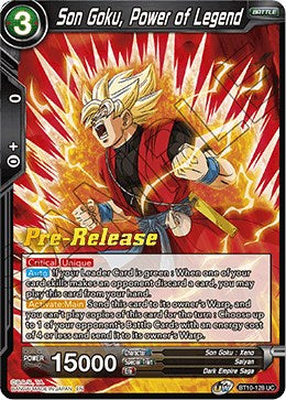 Son Goku, Power of Legend (BT10-128) [Rise of the Unison Warrior Prerelease Promos] | Sanctuary Gaming