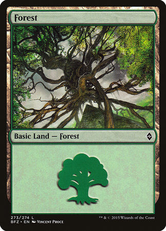 Forest (273) [Battle for Zendikar] | Sanctuary Gaming
