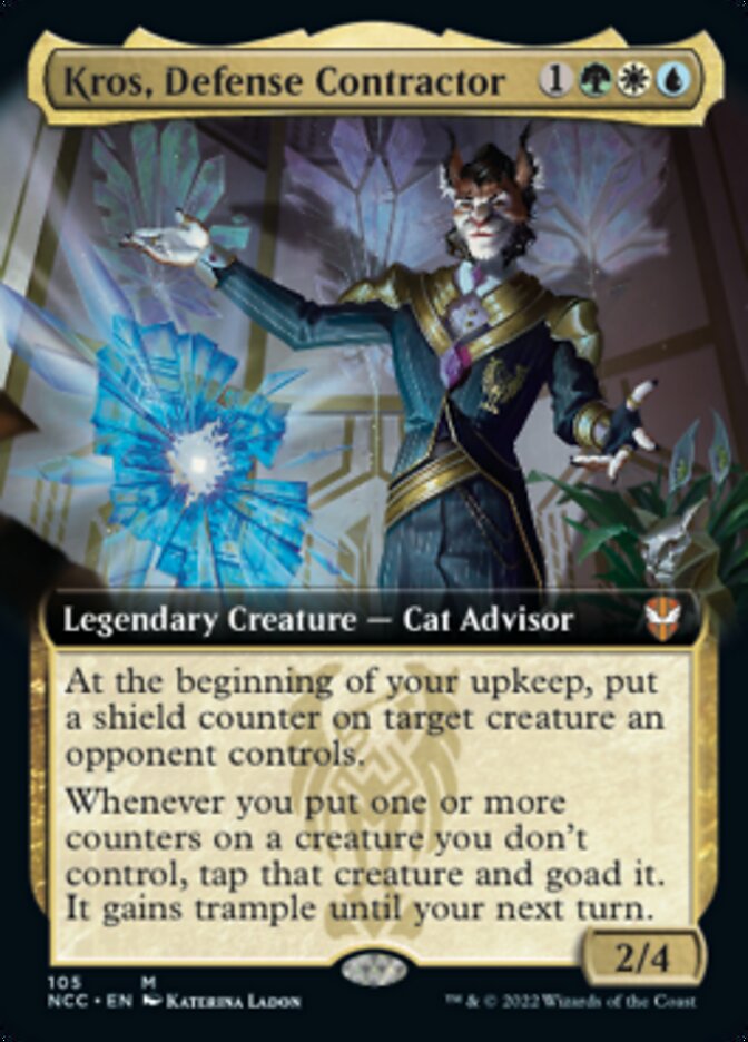 Kros, Defense Contractor (Extended Art) [Streets of New Capenna Commander] | Sanctuary Gaming