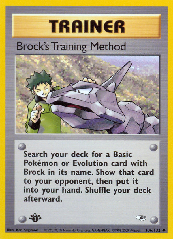 Brock's Training Method (106/132) [Gym Heroes 1st Edition] | Sanctuary Gaming