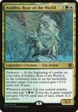 Arahbo, Roar of the World (Commander 2017) [Commander 2017 Oversized] | Sanctuary Gaming