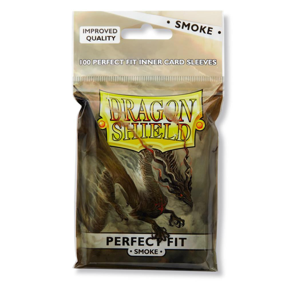 Dragon Shield: Perfect Fit Sleeve Smoke | Sanctuary Gaming