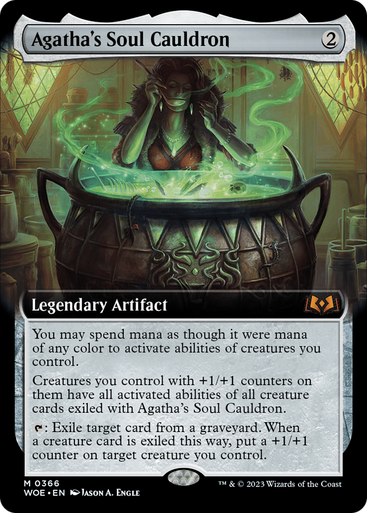 Agatha's Soul Cauldron (Extended Art) [Wilds of Eldraine] | Sanctuary Gaming