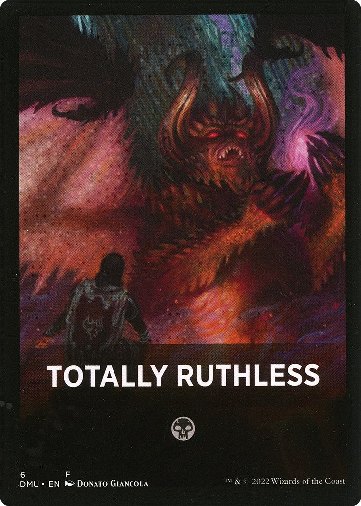 Totally Ruthless Theme Card [Dominaria United Tokens] | Sanctuary Gaming