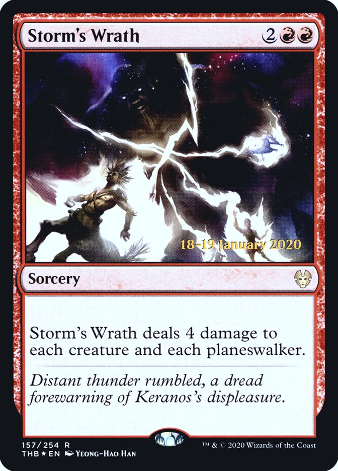 Storm's Wrath [Theros Beyond Death Prerelease Promos] | Sanctuary Gaming