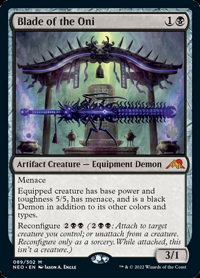 Blade of the Oni (Promo Pack) [Kamigawa: Neon Dynasty Promos] | Sanctuary Gaming