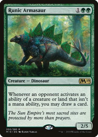 Runic Armasaur [Core Set 2019] | Sanctuary Gaming