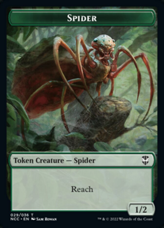 Treefolk // Spider Double-sided Token [Streets of New Capenna Commander Tokens] | Sanctuary Gaming