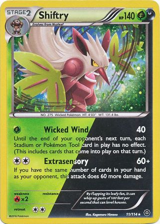 Shiftry (11/114) (Cosmos Holo) [XY: Steam Siege] | Sanctuary Gaming