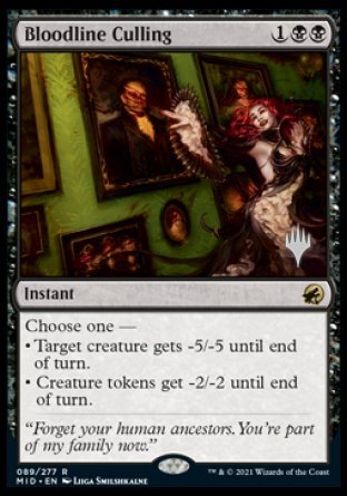 Bloodline Culling (Promo Pack) [Innistrad: Midnight Hunt Promos] | Sanctuary Gaming