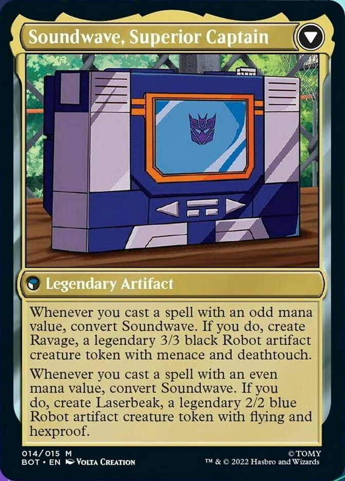 Soundwave, Sonic Spy // Soundwave, Superior Captain [Universes Beyond: Transformers] | Sanctuary Gaming
