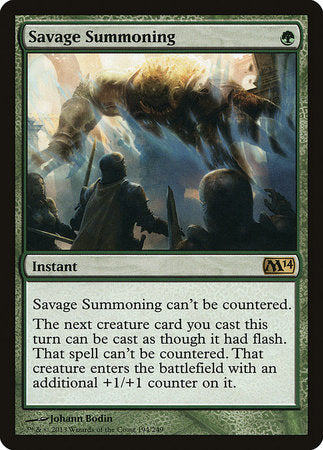 Savage Summoning [Magic 2014] | Sanctuary Gaming