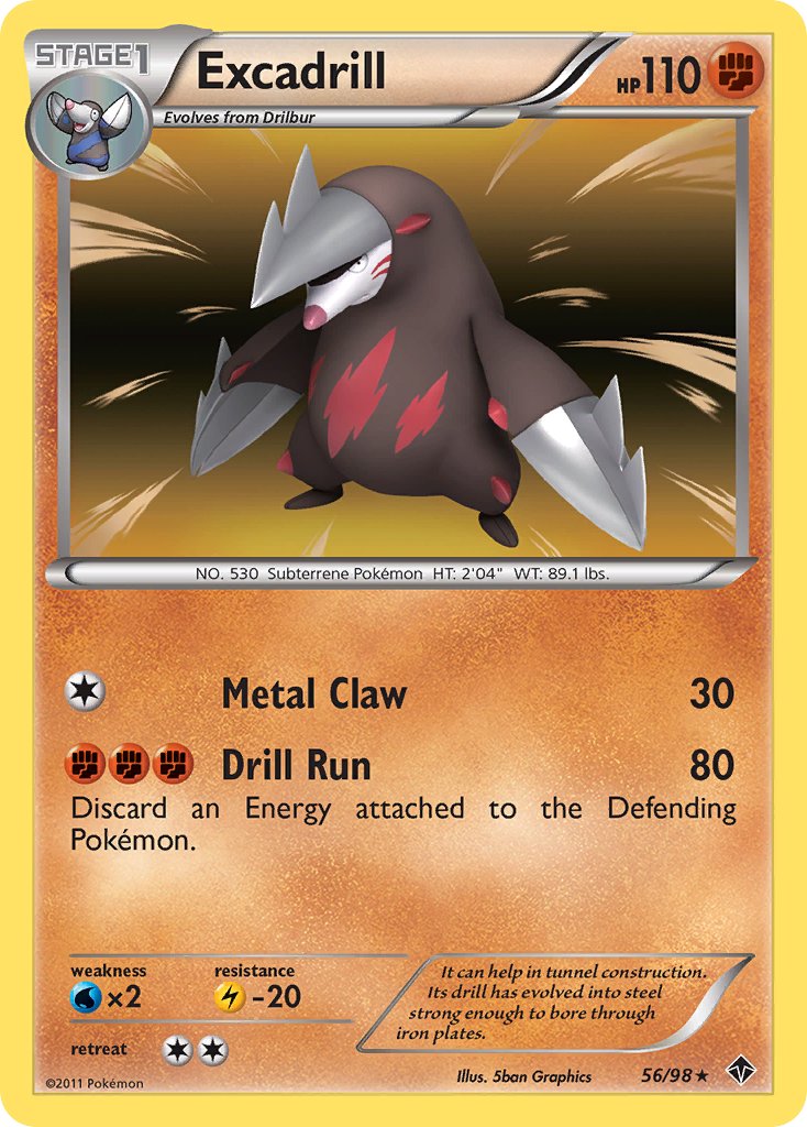 Excadrill (56/98) (Cosmos Holo) (Blister Exclusive) [Black & White: Emerging Powers] | Sanctuary Gaming