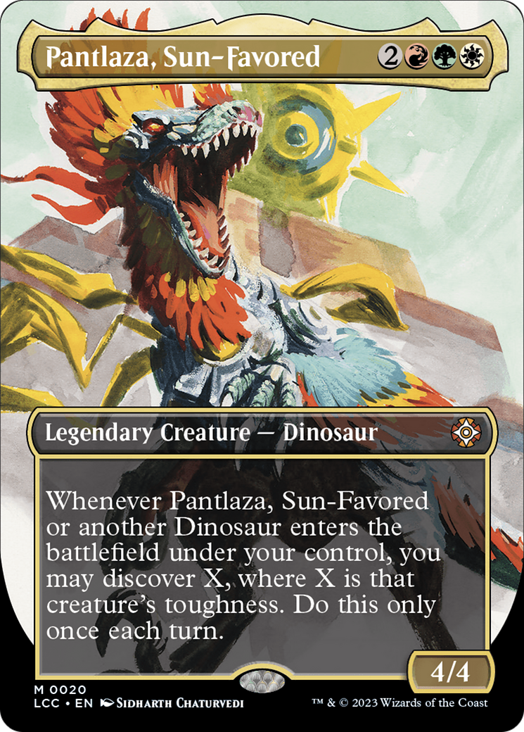 Pantlaza, Sun-Favored (Borderless) [The Lost Caverns of Ixalan Commander] | Sanctuary Gaming