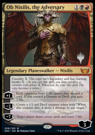 Ob Nixilis, the Adversary (Promo Pack) [Streets of New Capenna Promos] | Sanctuary Gaming