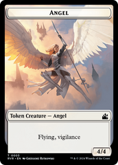 Spirit (0018) // Angel (0003) Double-Sided Token [Ravnica Remastered Tokens] | Sanctuary Gaming