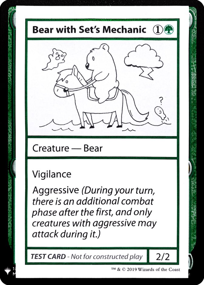 Bear with Set's Mechanic [Mystery Booster Playtest Cards] | Sanctuary Gaming