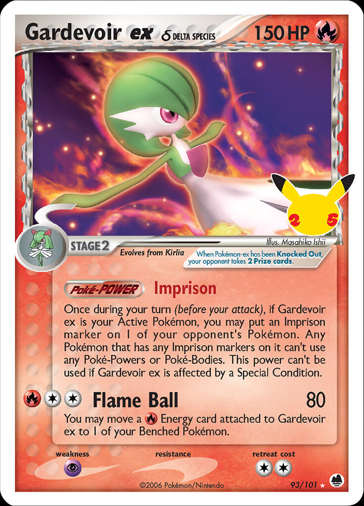 Gardevoir ex (93/101) (Delta Species) [Celebrations: 25th Anniversary - Classic Collection] | Sanctuary Gaming