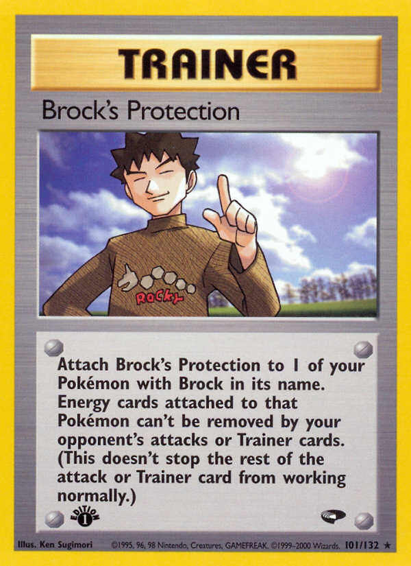 Brock's Protection (101/132) [Gym Challenge 1st Edition] | Sanctuary Gaming