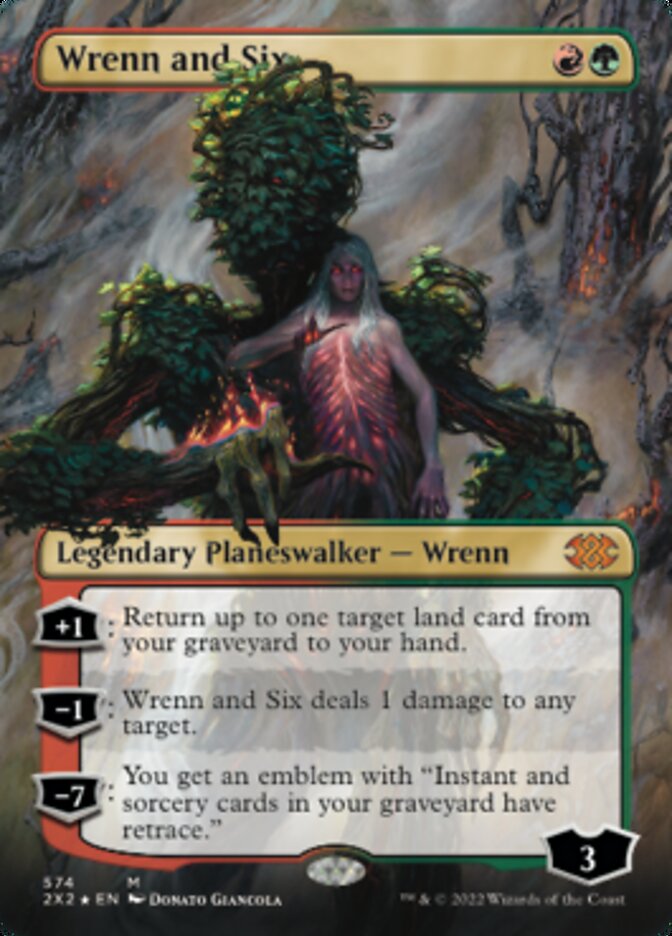 Wrenn and Six (Textured Foil) [Double Masters 2022] | Sanctuary Gaming