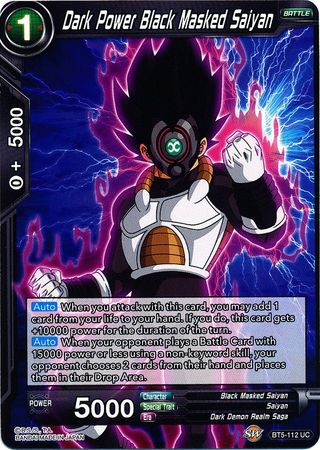 Dark Power Black Masked Saiyan (BT5-112) [Miraculous Revival] | Sanctuary Gaming