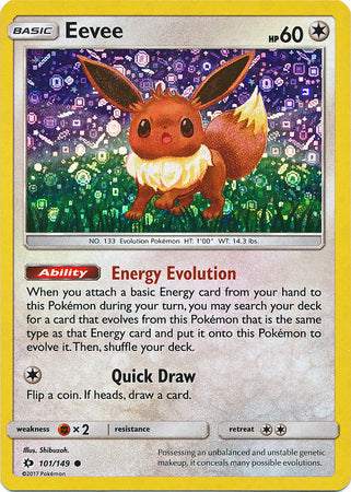 Eevee (101/149) (General Mills Promo) [Sun & Moon: Base Set] | Sanctuary Gaming