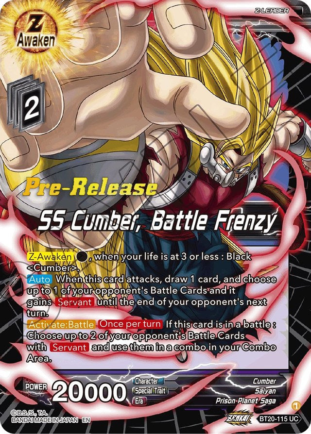 SS Cumber, Battle Frenzy (BT20-115) [Power Absorbed Prerelease Promos] | Sanctuary Gaming