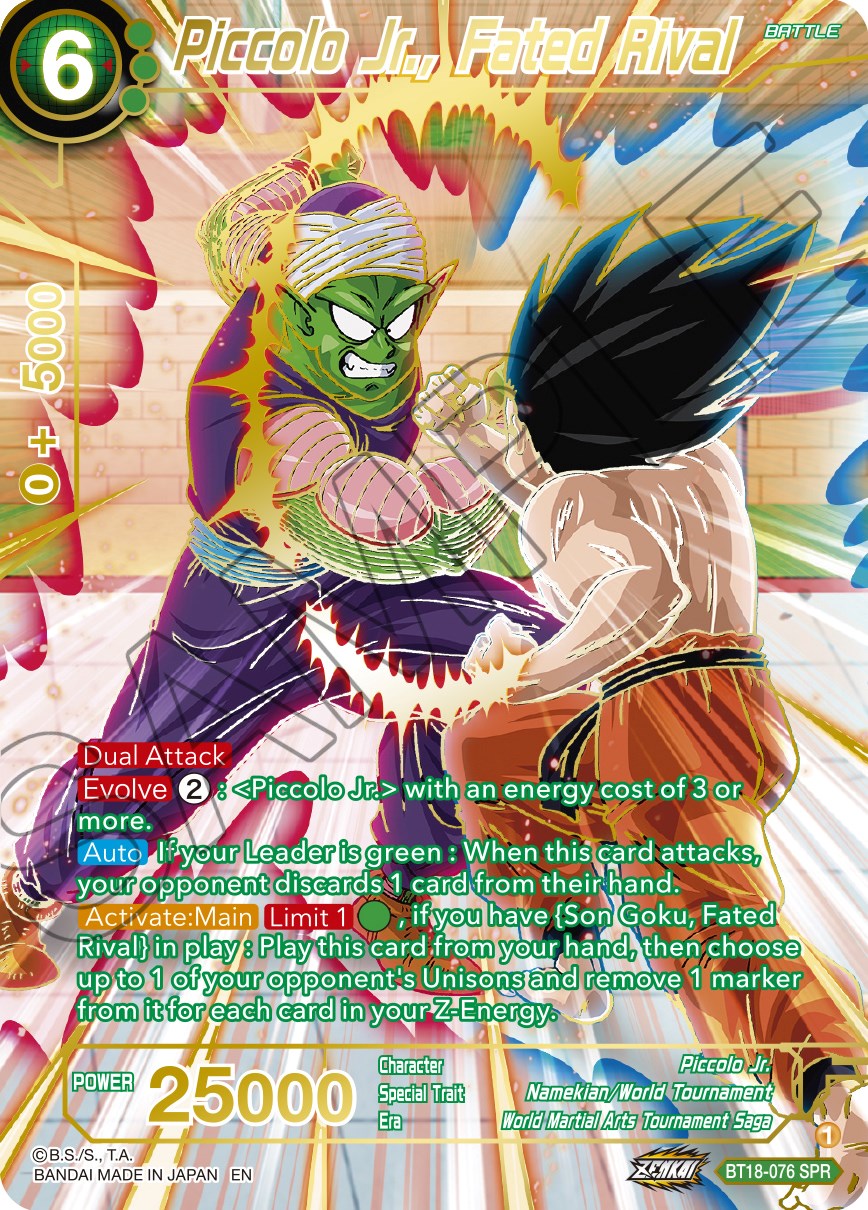 Piccolo Jr., Fated Rival (SPR) (BT18-076) [Dawn of the Z-Legends] | Sanctuary Gaming