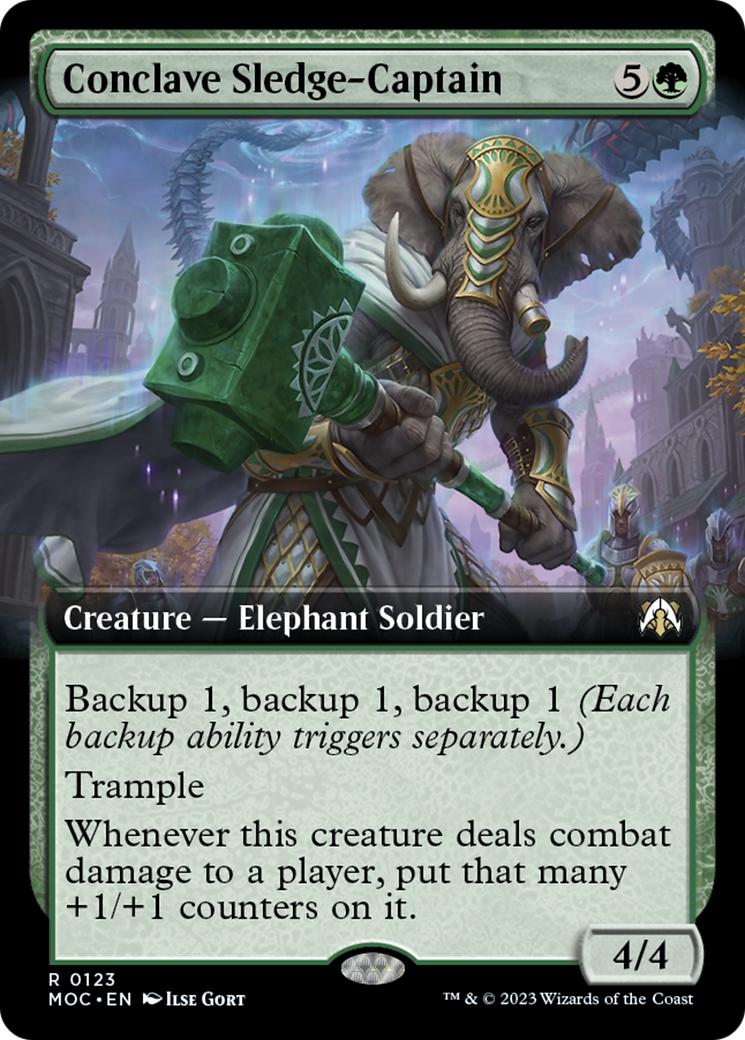 Conclave Sledge-Captain (Extended Art) [March of the Machine Commander] | Sanctuary Gaming