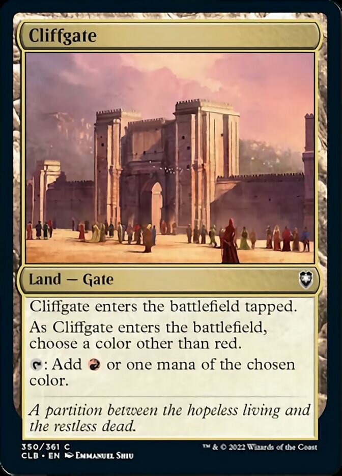 Cliffgate [Commander Legends: Battle for Baldur's Gate] | Sanctuary Gaming